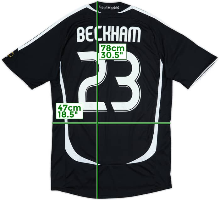 2006-07 Real Madrid Away Shirt Beckham #23 - 6/10 - (S)