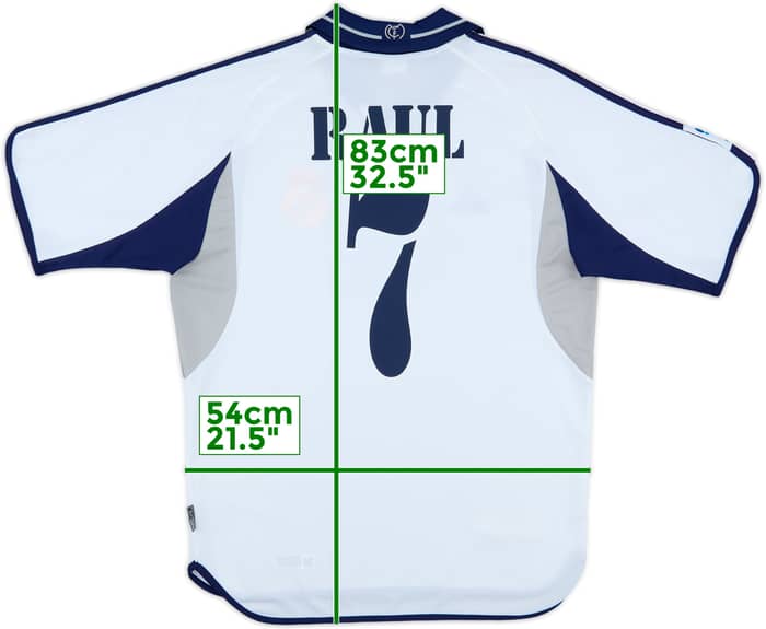 2000-01 Real Madrid Home Shirt Raul #7 - 7/10 - (M)