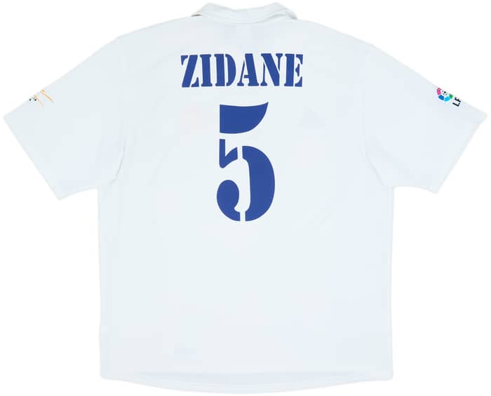 2002-03 Real Madrid Centenary Home Shirt Zidane #5 - 8/10 - (XL)