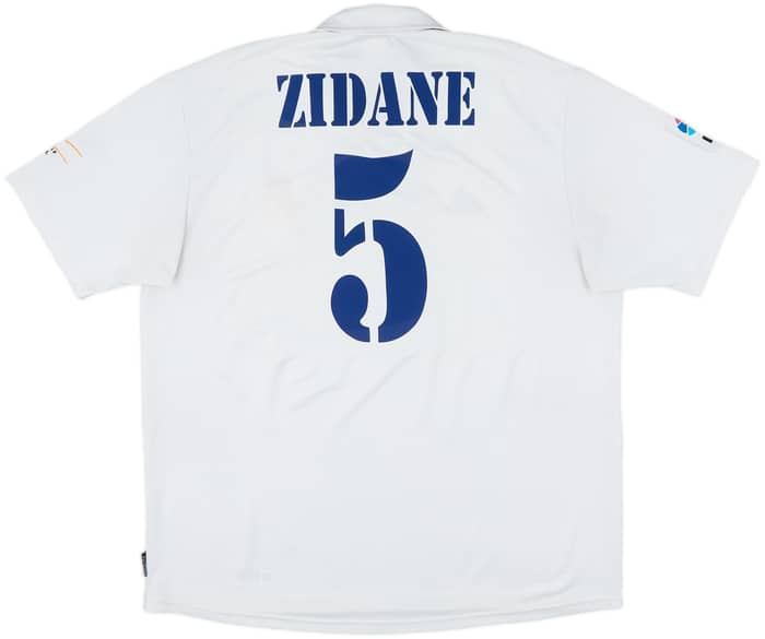 2001 Real Madrid Home Shirt Zidane #5 - 7/10 - (XL)