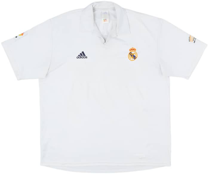 2001 Real Madrid Home Shirt Zidane #5 - 7/10 - (XL)