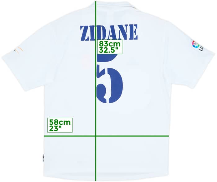 2001 Real Madrid Home Shirt Zidane #5 - 10/10 - (M)