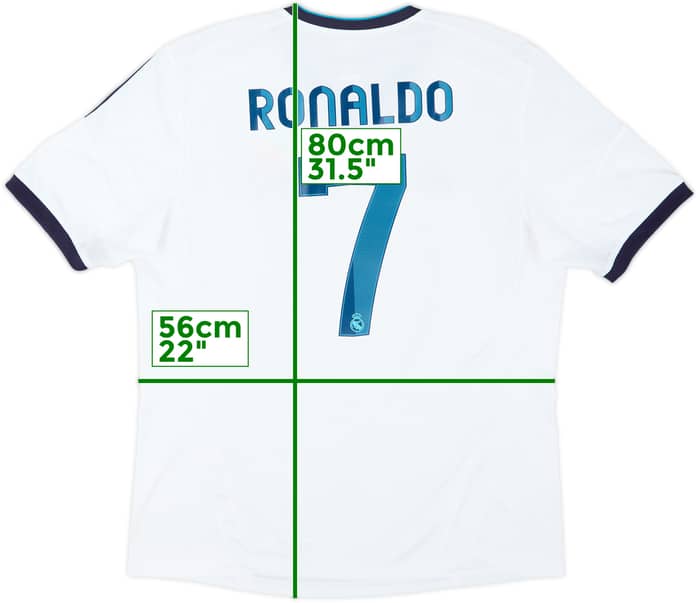 2012-13 Real Madrid Home Shirt Ronaldo #7 - 7/10 - (XL)