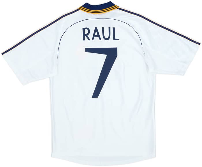 1998-00 Real Madrid Home Shirt Raul #7 - 10/10 - (M)