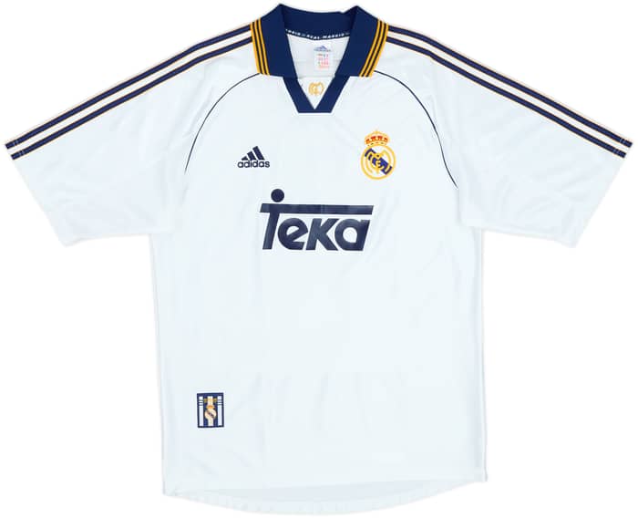 1998-00 Real Madrid Home Shirt Raul #7 - 10/10 - (M)