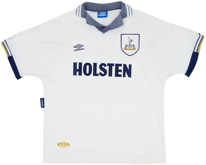 1993-95 Tottenham Home Shirt Sheringham #10 - 7/10 - (XL)