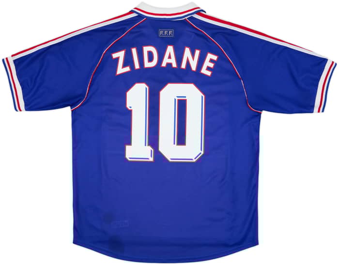 1998-00 France Home Shirt Zidane #10 - 7/10 - (L)