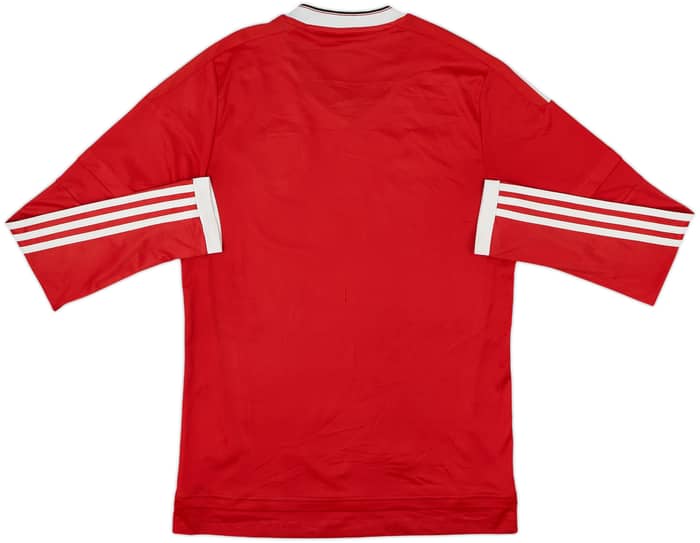 2015-16 Manchester United Home L/S Shirt - 4/10 - (S)