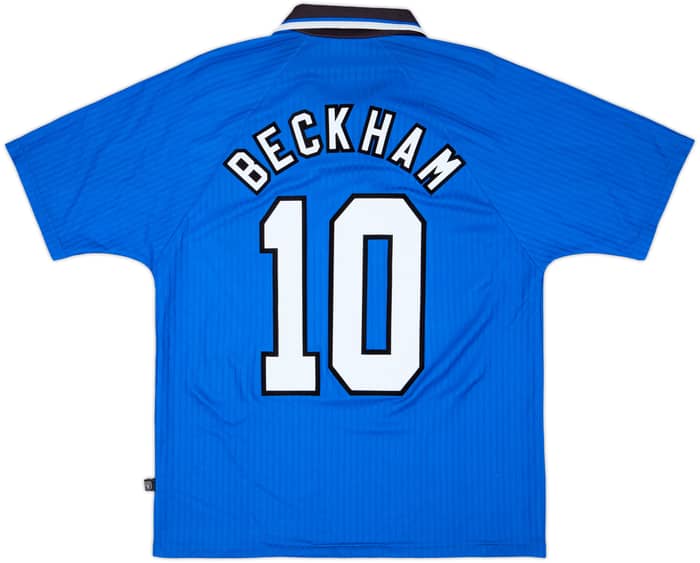 1996-98 Manchester United Third Shirt Beckham #10 - 7/10 - (M)