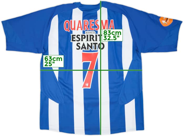 2005-06 Porto Home Shirt Quaresma #7 - 7/10 - (XXL)