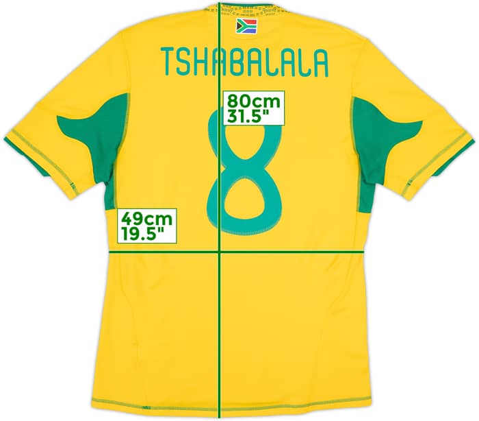 2009-11 South Africa Home Shirt Tshabalala #8 - 8/10 - (M)