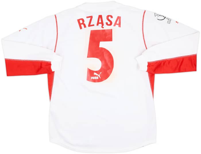 2002-04 Poland Home L/S Shirt Rzasa #5 - 5/10 - (L)