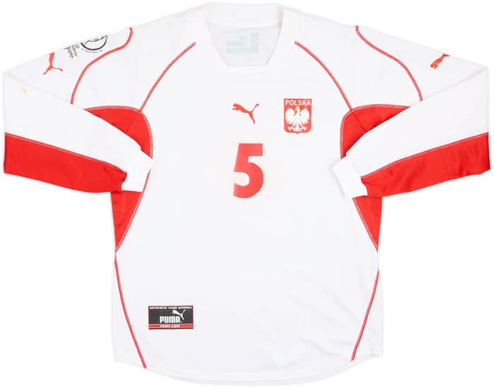 2002-04 Poland Home L/S Shirt Rzasa #5 - 5/10 - (L)