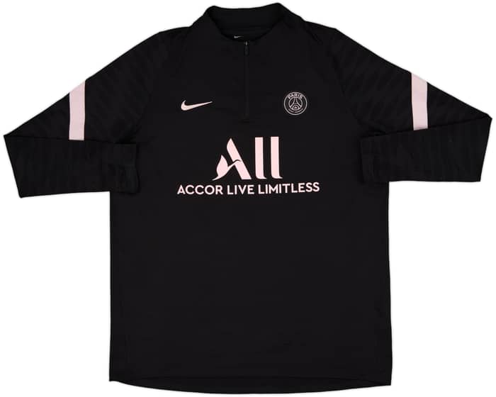 2021-22 Paris Saint-Germain Nike 1/4 Zip Drill Top - 6/10 - (XL)