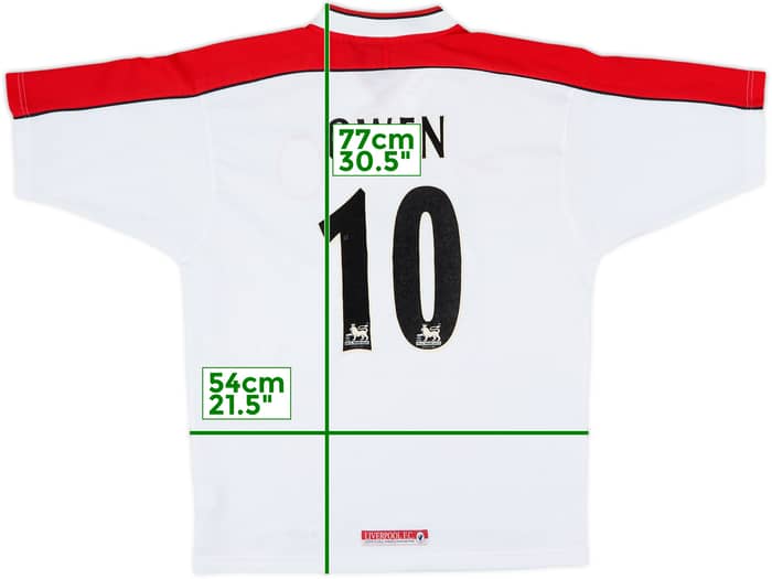 1998-99 Liverpool Away Shirt Owen #10 - 8/10 - (M)