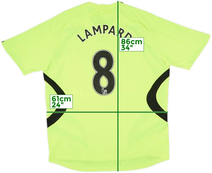 2007-08 Chelsea Away Shirt Lampard #8 - 7/10 - (XL)
