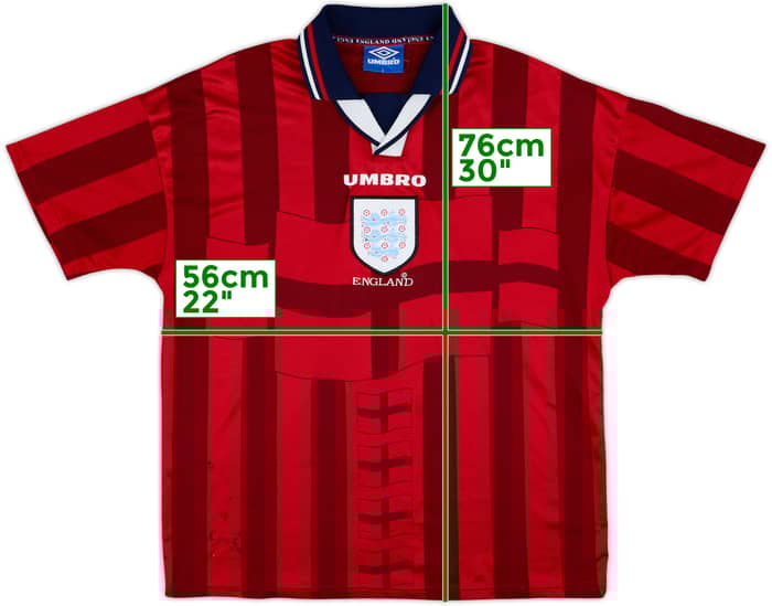 1997-99 England Away Shirt - 5/10 - (L)