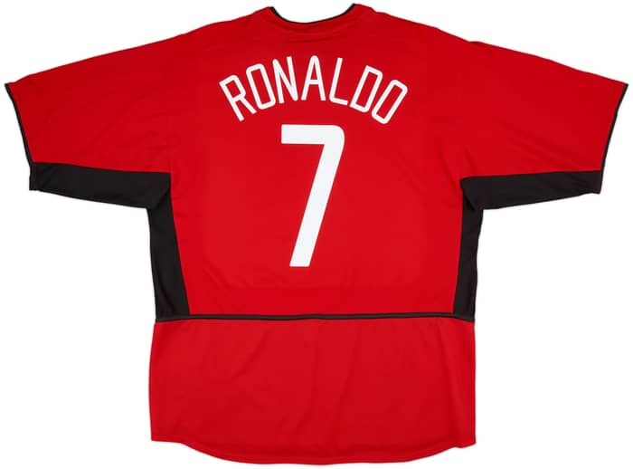 2002-04 Manchester United Home Shirt Ronaldo #7 - 7/10 - (XL)