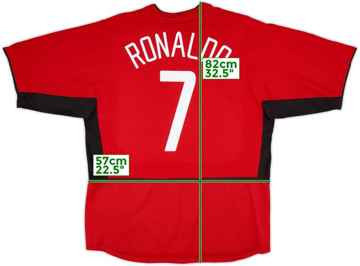 2002-04 Manchester United Home Shirt Ronaldo #7 - 7/10 - (XL)