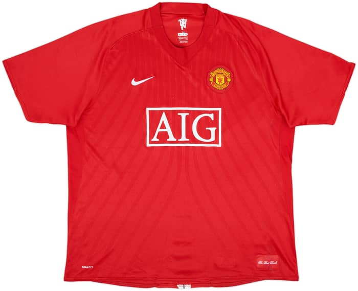2007-09 Manchester United Home Shirt Ronaldo #7 - 8/10 - (XXL)