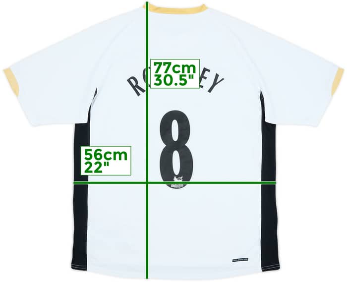 2006-08 Manchester United Away Shirt Rooney #8 - 7/10 - (L)