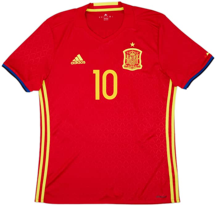 2016-17 Spain Home Shirt Fabregas #10 - 10/10 - (M)
