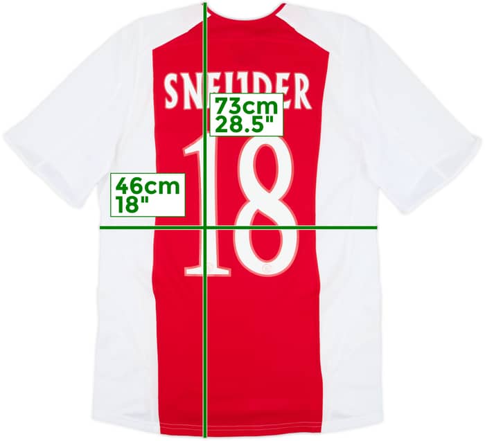 Camiseta de local del Ajax 2005-06 Sneijder #18 - 9/10 - (S)