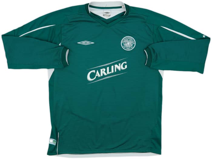 2004-05 Celtic Away L/S Shirt Juninho #7 - 7/10 - (L)