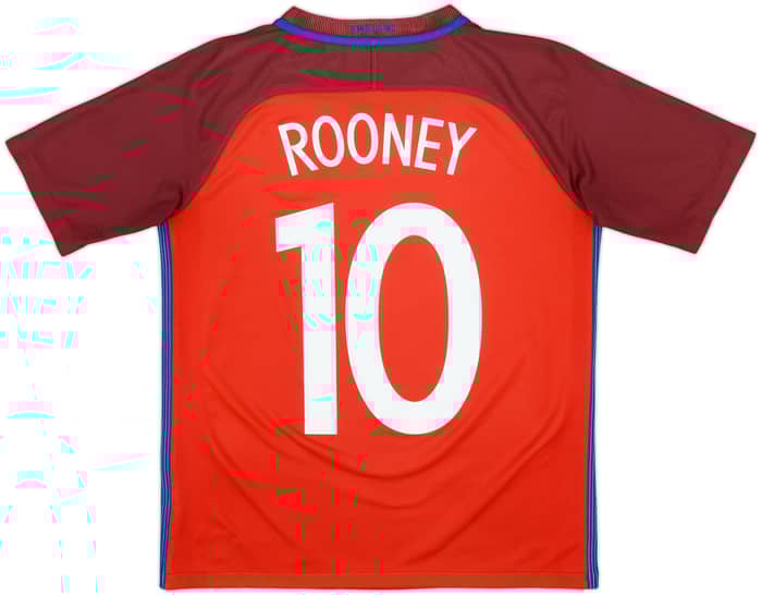 2016-17 England Away Shirt Rooney #10 - 8/10 - (XL.Boys)