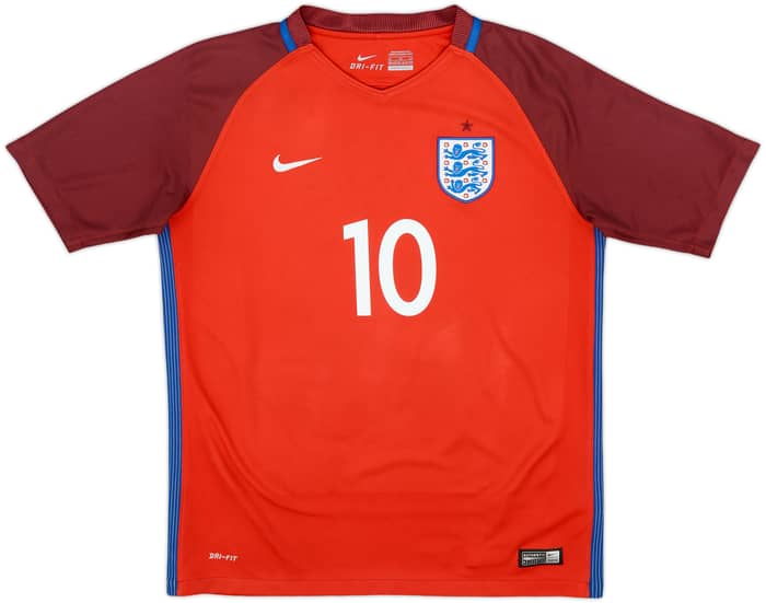 2016-17 England Away Shirt Rooney #10 - 8/10 - (XL.Boys)