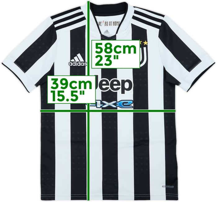 2021-22 Juventus Home Shirt - 6/10 - (M.Boys)