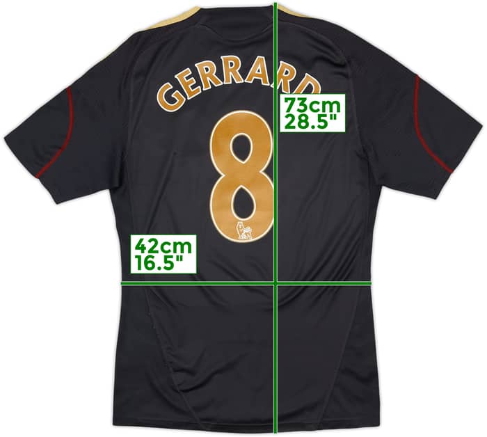 2009-10 Liverpool Away Shirt Gerrard #8 - 6/10 - (S)