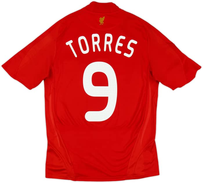 2008-10 Liverpool Home Shirt Torres #9 - 7/10 - (S)