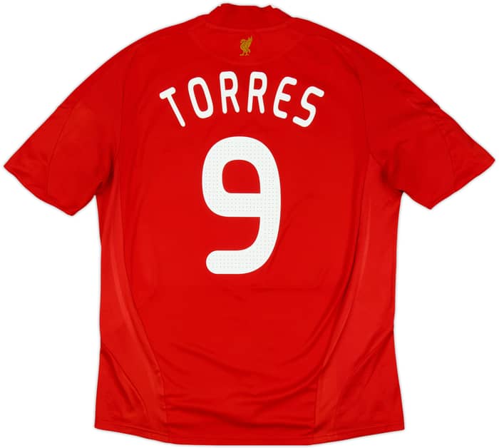 2008-10 Liverpool Home Shirt Torres #9 - 6/10 - (L)
