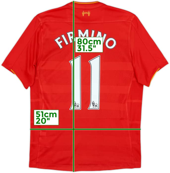 2016-17 Liverpool Home Shirt Firmino #11 - 6/10 - (S)