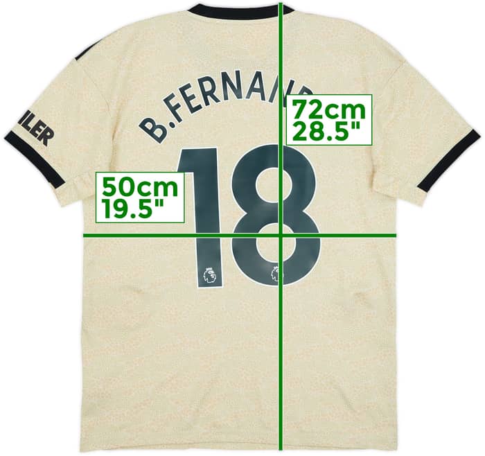 2019-20 Manchester United Away Shirt B.Fernandes #18 - 7/10 - (M)