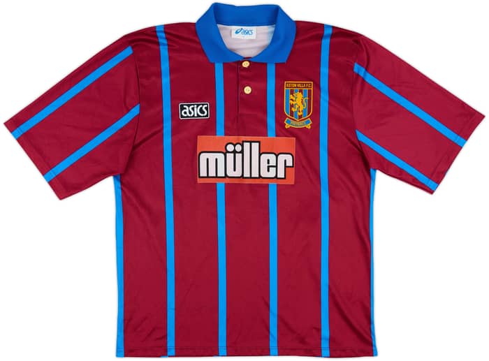 1993-95 Aston Villa Home Shirt McGrath #5 - 8/10 - (L)