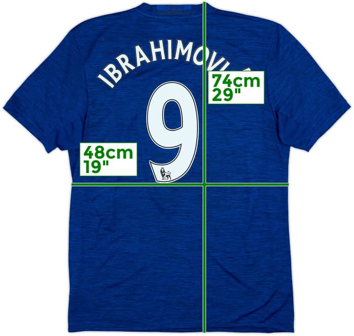 2016-17 Manchester United Away Shirt Ibrahimovic #9 - 8/10 - (M)