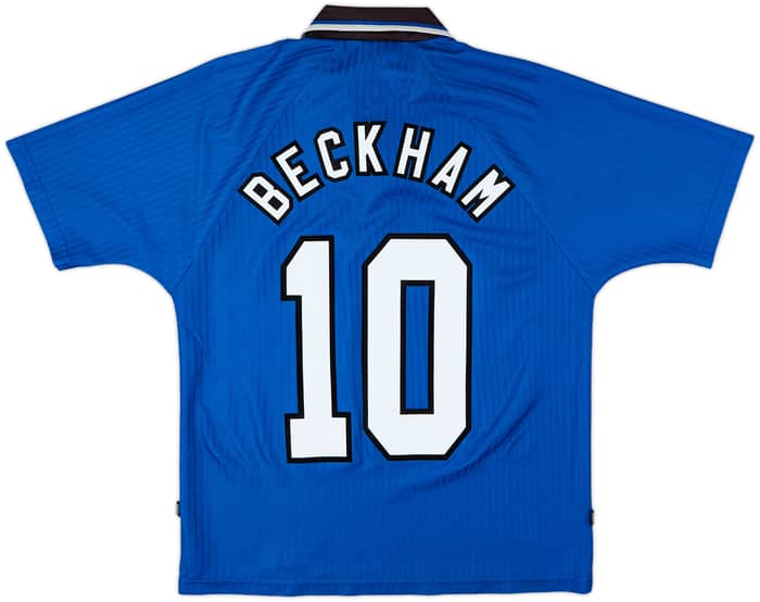 1996-98 Manchester United Third Shirt Beckham #10 - 8/10 - (Y)