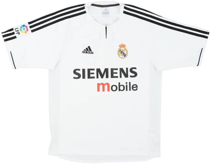 2003-04 Real Madrid Home Shirt Zidane #5 - 7/10 - (S)