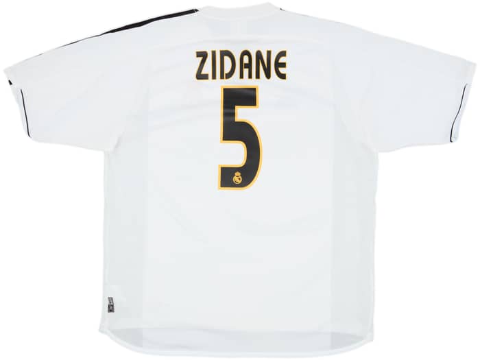 2003-04 Real Madrid Home Shirt Zidane #5 - 9/10 - (L)