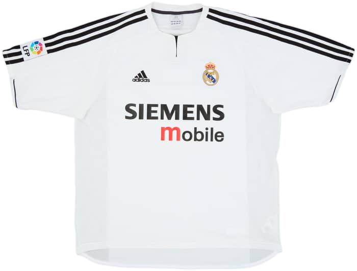 2003-04 Real Madrid Home Shirt Zidane #5 - 9/10 - (L)