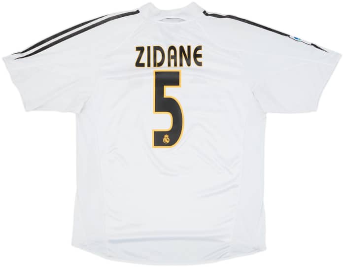 2004-05 Real Madrid Home Shirt Zidane #5 - 6/10 - (L)