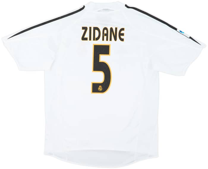 2004-05 Real Madrid Home Shirt Zidane #5 - 7/10 - (M)