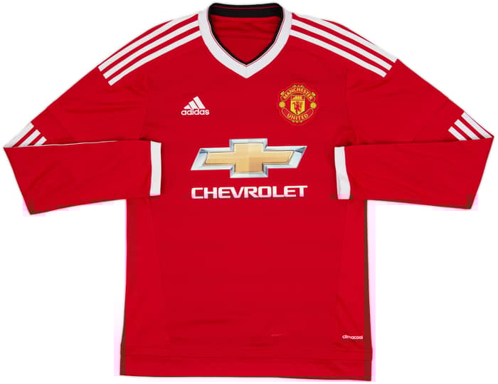 2015-16 Manchester United Home L/S Shirt Rooney #10 - 8/10 - (S)