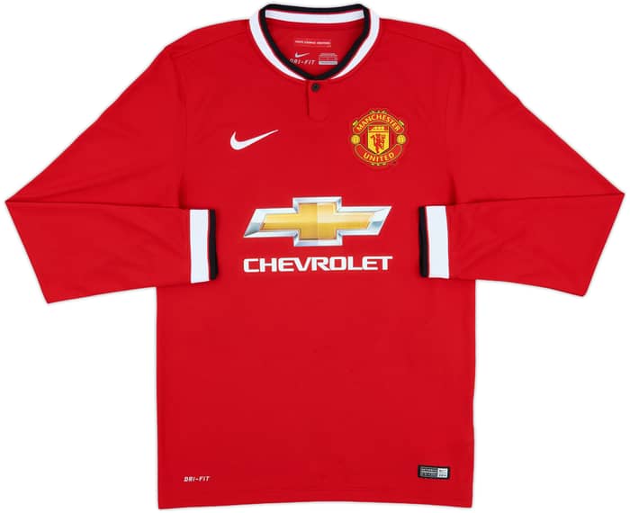 2014-15 Manchester United Home L/S Shirt Rooney #10 - 8/10 - (S)