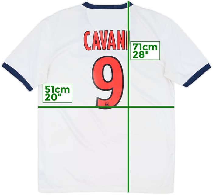 2013-14 Paris Saint-Germain Away Shirt Cavani #9 - 8/10 - (M)