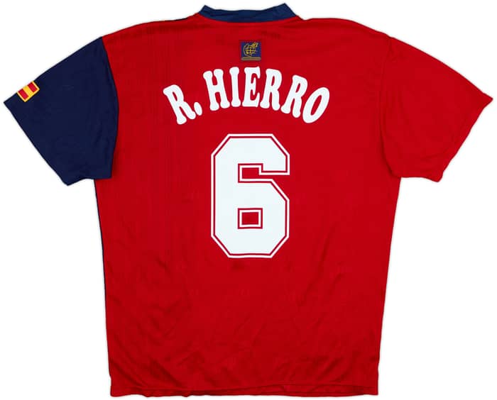 1996-98 Spain Home Shirt R.Hierro #6 - 9/10 - (L)