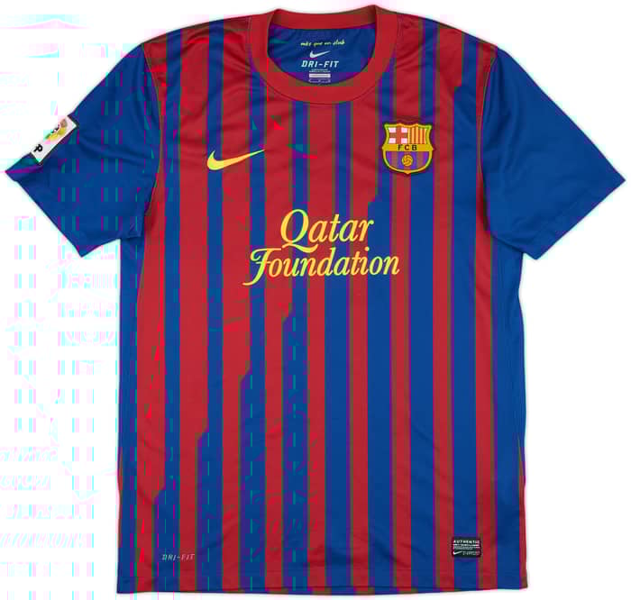 2011-12 Barcelona Home Shirt Xavi #6 - 9/10 - (M)