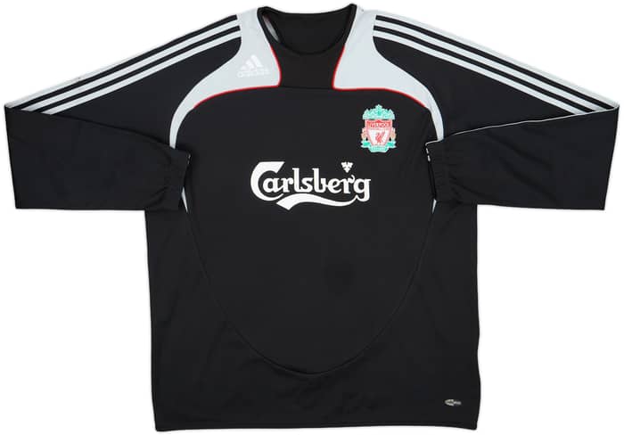 2008-09 Liverpool adidas Sweat Top - 9/10 - (XL)